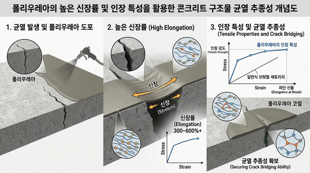 콘크리트 균열 및 구조물 인장 시험
